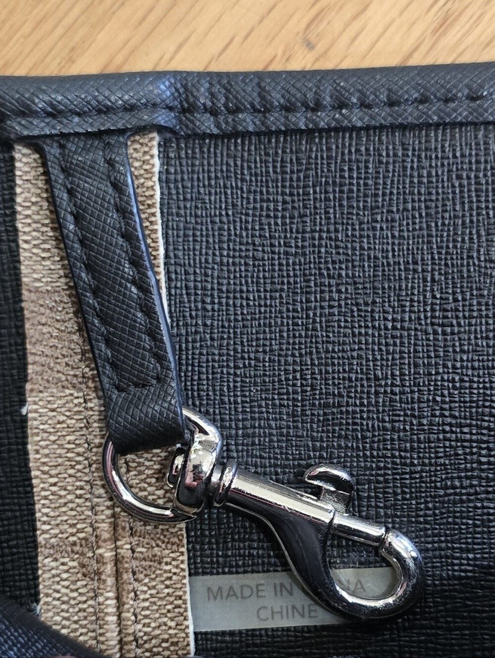 Coach C7420 City Tote Signature Canvas Red/Khaki - Picture 9 of 16